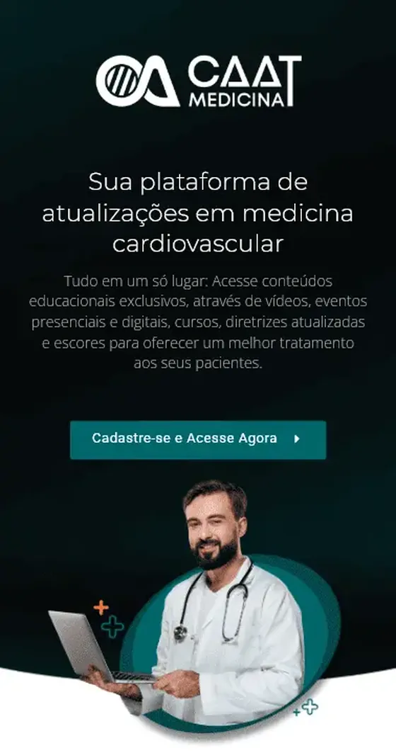 Versão mobile do site CAAT Medicina