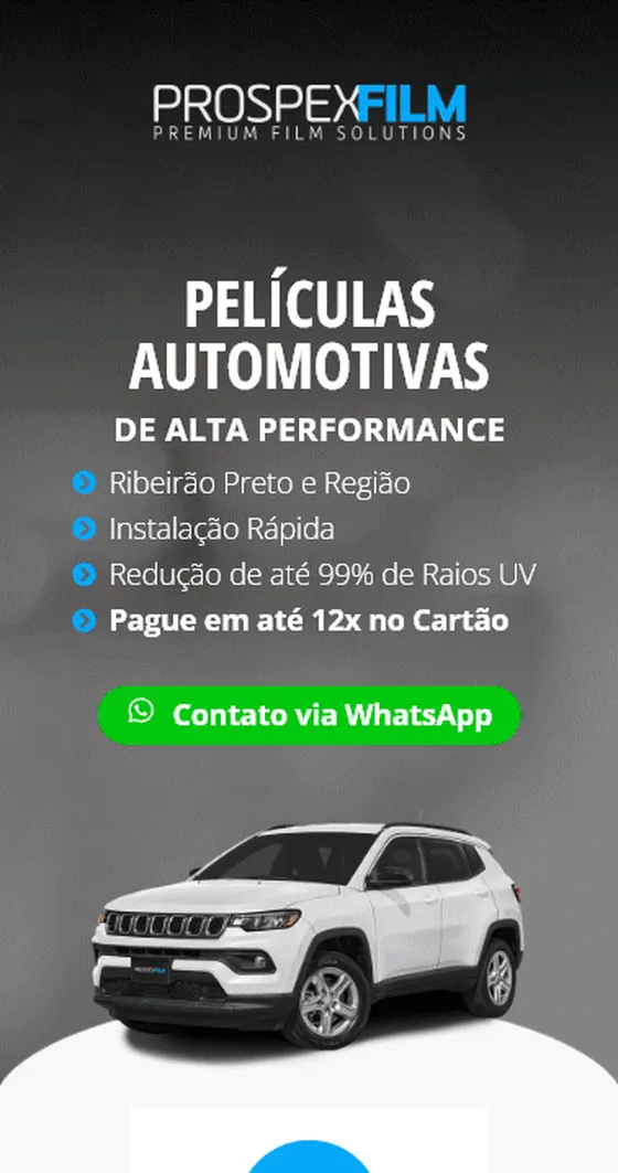 Versão mobile do site Prospex Film