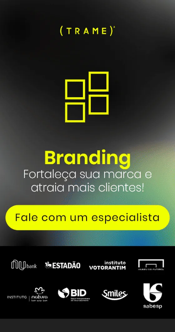 Versão mobile do site Trame Agência